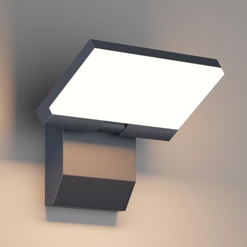 K-Bright 24W LED applique con pannello ruotabile a 180°Antracite