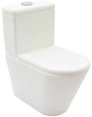 Harilla Puppenhaus Mini Toilette Dusche Zimmer für 1/12 Puppen Haus Realistische Zubehör, Toilette