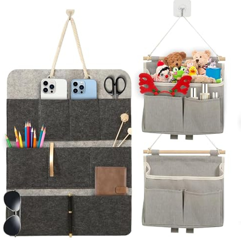 Hängeorganizer Filz Hängeaufbewahrung Wandorganizer Camping Aufbewahrungstasche mit Mehreren Taschen Wand Organizer Hängend für Wand, Tür, Bad Organizer, Zuhause, Büro
