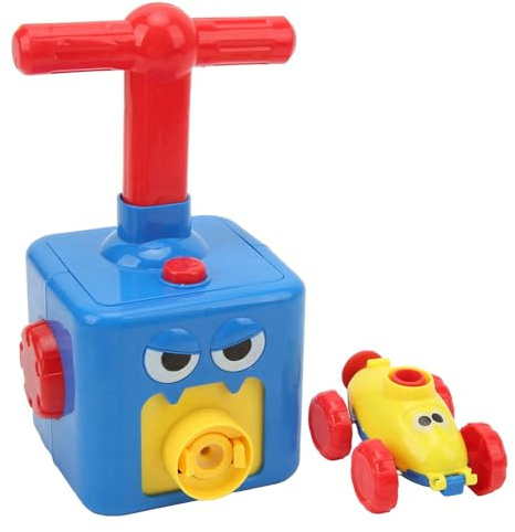 Fockety Power Ballon Auto SPIELEGUG, Handpumpe MIT Druckfunktion Aerodynamische Prinzipien Ballonstart-Auto-Schein