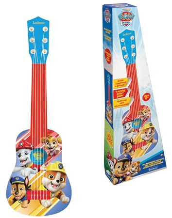 Lexibook, PAW Patrol, Meine erste Gitarre, blau/rot, K200PALXB | 53-cm-Gitarre, 6 Nylonsaiten, Lernanleitung inklusive, blau/rot
