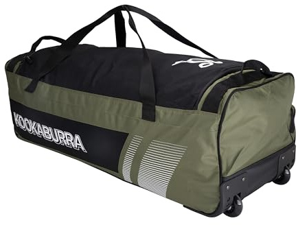 Kookaburra 4500 Wheelie Cricket-Tasche, Khaki/Schwarz