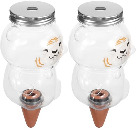 Homoyoyo 2 Stück Automatische Pflanzenbewässerung 350 Ml Wasserspender für Topfpflanzen Bonsai Kreatives Selbstbewässerungsgerät für Innenbereich Garten Urlaub