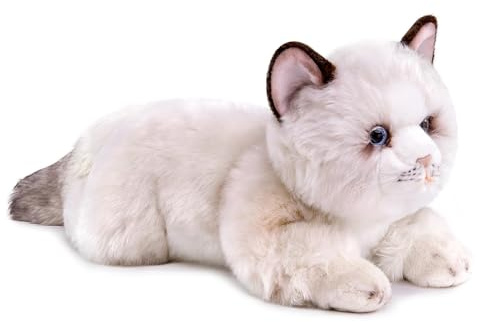 Kuscheltier Ragdoll-Katze Superweich Pillow Interessant Stofftier Katze Offizielles Plüschtier Begleiter Baby und Kinder Spielzeug Geschenk für Halloween Weihnachten Mädchen und Jungen -51cm