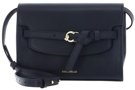 Coccinelle Leder Umhängetasche Sabine Handbag Midnight Blue dunkelblau