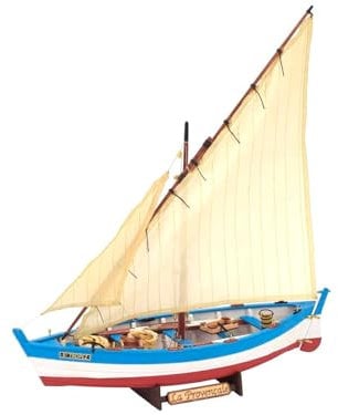 Artesanía Latina - Maquette de Bateau en Bois - Bateau de Pêche La Provençale - Modèle 19017-N, Échelle 1:20 - Modèles Réduits à Assembler - Niveau Débutant