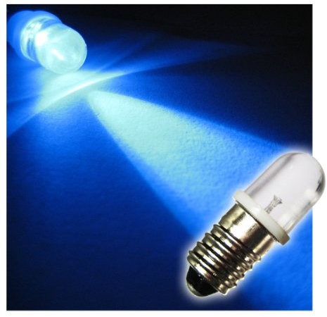 world-trading-net - Ampoule LED à culot à vis E10, bleue, 12V DC