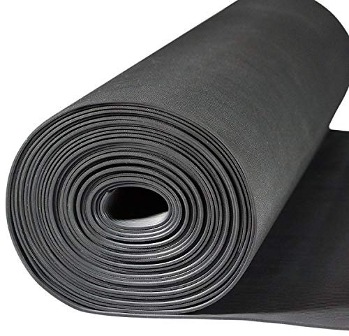 Nord-Industriegummi Kabelschutzmatte [70 cm x 5 m] - Stärke 3 mm - wetterfeste Kabelmatte für Veranstaltungen, Bühne - Gummi Feinriefenmatte Outdoor zum Schutz für Kabel und Schläuche