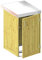 BINTO Holz Mülltonnenbox System 1P - für eine Mülltonne inkl. Pflanzschale - 5105