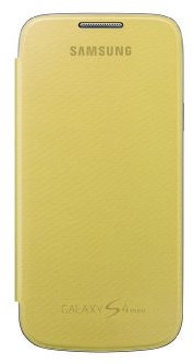 Samsung Hülle Schutzhülle Clip-On Flip Case Cover für Samsung Galaxy S4 Mini - Gelb