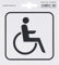Metafranc Klebesymbol Rollstuhlfahrer - 110 x 110 mm / Beschilderung / Infoschild / Türschild / Gewerbekennzeichnung / Grundstückskennzeichnung / Orientierung / 500980