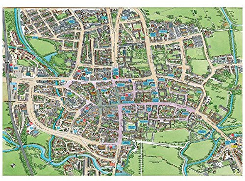 The Happy Puzzle Company - Jigraphy Cityscapes Oxford 1000 Pieces - Jigsaw Puzzles for Adults 1000