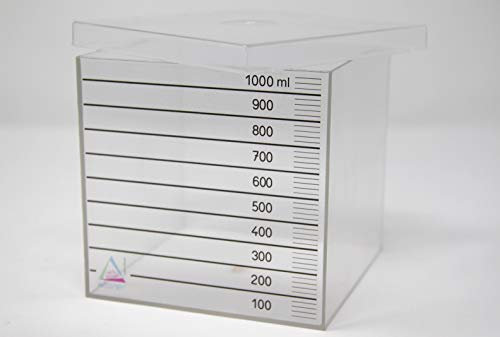 WISSNER 100301 aktiv lernen - Kubikdezimeter Liter Würfel mit Deckel - RE-Plastic°