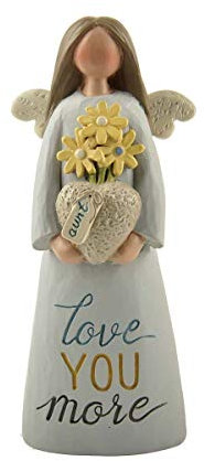 Aunt Love You More Feather & Grace Angel Figurine Guardian Angel Gift