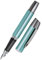 Online Campus Colour Line | Tinten-Füller für Rechtshänder | ergonomisches Griffstück | Standard-Tintenpatronen | mit hochwertiger Feder | Iridiumfeder M, Farbe türkis