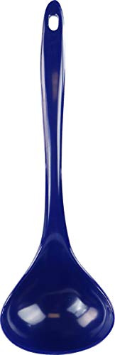 Reston Lloyd Melamine Soup Ladle Kitchen Utensil, Premium Quality Utensil with Heat Resistant Ergonomic Handle, Durable BPA-Free Plastic, 10.5 inch long, One Piece, Indigo