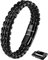 SERASAR 20cm Schwarz Männer Armband Leder Armreif Herren Lederband Herrenarmreif Armschmuck Schmuck Herrenschmuck Armkette Flecht Wickelarmband Kette Armbändchen Men Leather Bracelet