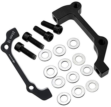 Create idea 180mm Rahmen disc Brake Adapter Bremsadapter Vorn+Hintenrad Fahrrad Scheibenbremse Mount Adapter Scheibenbremse Adapter für Bremssattel