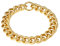 Collier Chaine Femme Grosse Maille Or Plaque 40 cm Bijoux Fille Ras de Cou Punk Acier Epias Maillon Inoxydable Chunky Hip Hop