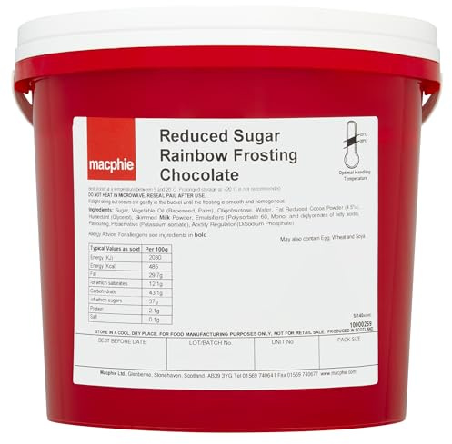 Macphie Red Sugar Rainbow Frosting Chocolate 5kg