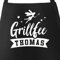 MoonWorks® Grill-Schürze Männer personalisiert Aufdruck Grillfee eigener Name Baumwoll-Schürze schwarz unisize