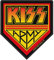 Kiss Kiss Army Unisex Patch schwarz/gelb/rot 100% Polyester Band-Merch, Bands