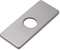 Stainless Steel Faucet Plate, Faucet Base Plate Hole Cover, Rectangle Deck Plate for Bathroom Vanity Sink Mixer Tap, Deck Plate Faucet Escutcheon for Toilet/Kitchen/Bathroom (Grey)