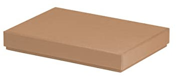 Rössler Papier 13521453621 - Boxline Kartonage rechteckig, passend für DIN A5, Kraft, 1 Stück
