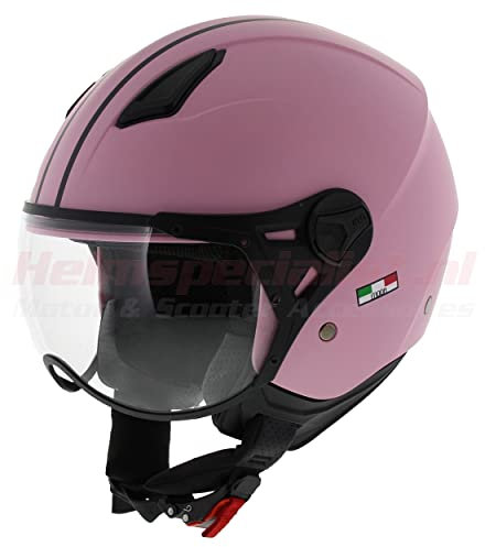 Casco jet Vito Moda rosa opaco (S)