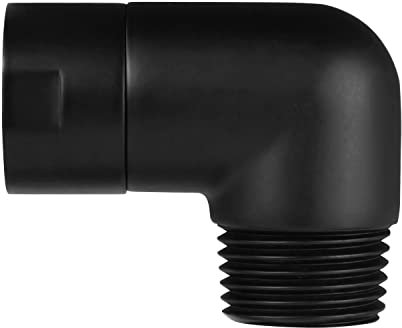 Solid Brass Shower Elbow Adapter for Shower Head, 90 Degree Shower Arm Adapter Shower Head Adapter, Shower Arm Extension Elbow Adapter, Matte Black