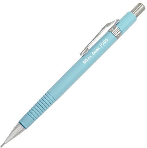 PENTEL Porte mines P200 SERIES, Pointe 0,5 mm, corps pastel bleu