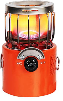 Gusengo Petit Camping Portable pour Tente, Chauffage À Gaz Propane Portable, Chauffage Au Propane pour Une Utilisation en Intérieur Extérieur, Pêche sur Glace, Randonnée, Chasse