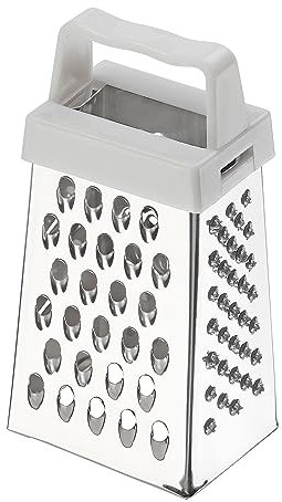 Chef Aid Mini râpe, Gadget de Cuisine Efficace, Parfait pour râper l'ail, la Noix de Muscade, Le Chocolat et Le Parmesan, Passe au Lave-Vaisselle, métallique, 6,6 x 3,8 x 2,8 cm