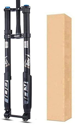 ZECHAO 160mm Federweg Fahrrad Federgabel MTB,26/27,5/29in Doppelte Schultergabel Umkehrgabel 15 * 110mm Scheibenbremse Luftgabel Fahrrad Federgabel (Color : Tapered, Size : 26-29inch)