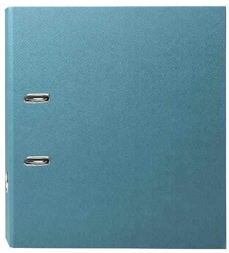 Exacompta - 53603E Prem'Touch Office By Me Aktenordner - Rücken 80 mm - Mechanik 75 mm - Grifföse - Außenmaß 32 x 29 cm - DIN A4 Ordner - Enteneiblau