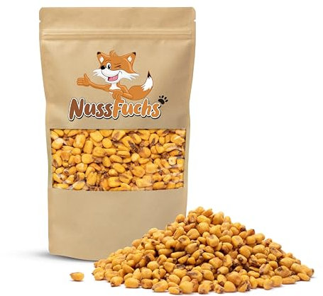 Maiskörner geröstet 1kg-3,5kg - geröstet & gesalzen - knackige Mais Körner mit Salz knuspriger Snack - Röstaroma - im praktischen Standbeutel oder im Eimer - (1kg Beutel)