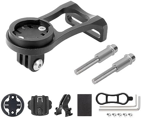 Fahrrad Halterung für Garmin Edge 500 510 520 530 25 130 200 800 810 820 1000 1030 Bryton Rider Cateye GPS Fahrradcomputer Vorbauhalterung Alu Fahrradhalterung Fahrrad Vorbau Halter Vorbauhalter