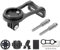Fahrrad Halterung für Garmin Edge 500 510 520 530 25 130 200 800 810 820 1000 1030 Bryton Rider Cateye GPS Fahrradcomputer Vorbauhalterung Alu Fahrradhalterung Fahrrad Vorbau Halter Vorbauhalter