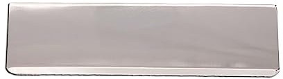 Infinity Decor 11” or 12” Victorian Letter Plate Tidy Inner Flap - Solid Brass Letterbox Internal Door Cover Plate (Polished Chrome, 12)