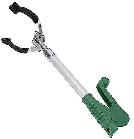 1 pinza de basura de brazo para recoger basura, de aleación, 40 cm