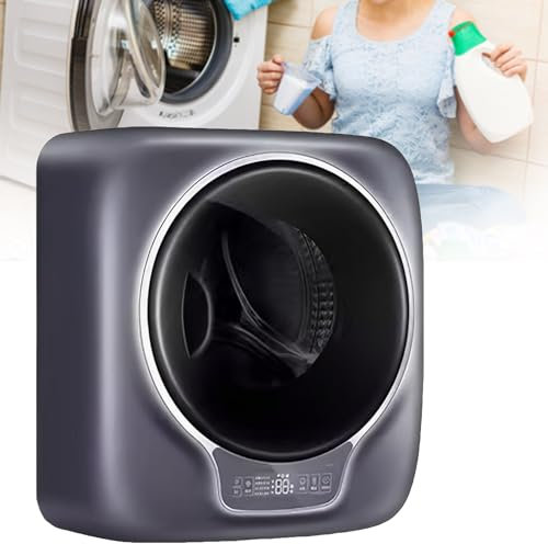 ZUMAHA Machine à Laver Et SèChe-Linge, Mini Machine à Laver Automatique 3 Kg, SèChe-Linge Compact pour Appartement, Maison, Dortoir, Bureau Mural