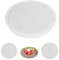 LHOEST Silikonform Tablett Teller, Rund Silikonformen Gießformen Silikon, Harz Giessform Silikon, Gießform Rundes Mit Rillen für Obstteller Fruchtteeteller, Resin Silicone Molds Tray 22,5x2,6cm