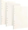 3 Packungen Nachfüllpapier A5,6 Löcher Nachfüllblätter für Papiereinlagen 180 Blatt/360 Seiten, Nachfüllpapier für A5-Ringbuch, Agende, Planer, Tagebücher (Gepunktet+Kariert+Liniert)