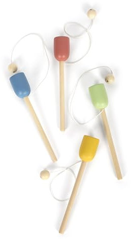 small foot Kugelfangspiel aus Holz, 4er Set, Geschicklichkeitsspiel für Klein und Groß, für Kinder ab 3 Jahren, 12609