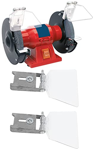 2 Stück Schleifbock Augenschutz Grinder Augenschutz Schleifbock Schutzschild Ersatz Bankschutz Ständer-Typ-Schutz 304 Edelstahl Gehäuse Werkzeugschild für Schleifbock Typ 125/150/200/250
