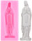 XMOLDNMS Stampo in silicone a forma di Madonna, per decorare torte, caramelle, cupcake, argilla polimerica, pasta di gomma al cioccolato