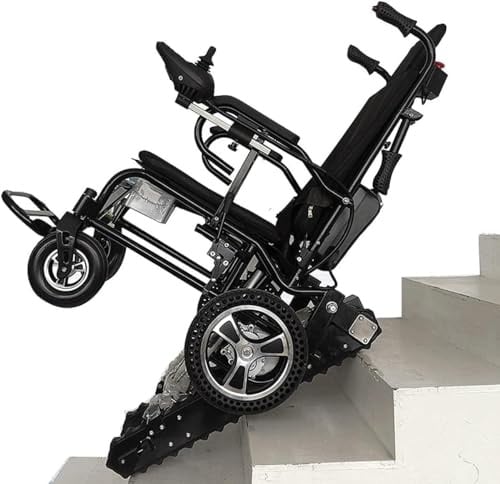 Elektrischer Rollstuhl - Crawler Treppensteiger Rollstuhl, leicht, 150 kg, faltbar, intelligent, mit Ein-Klick-Schalter, 360°-Steuerung