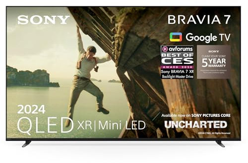 Sony 4K Smart TV K55XR70 (2024) 55 QLED XR Mini LED HDR UHD Google TV (Renewed)
