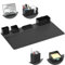KDD Desk Pad Protector & Magnetic Organizer Set - 5 in 1 Large Mouse Mat with Phone Stand, Cup Holder, Pen Holder, Storage Box, Card Case, Multifunction DIY Desktop Storage Accessories for Office Home