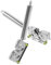UKCOCO 2pcs Sharpener Oscillating Chopping Board Multi Tool Gadget Cookware Chisel Oven Angler Chainsaw Sieve Drill Bit Sharpener Mats Whetstone Stainless Steel Silver